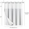 Americanflat 72x75 Hookless Shower Curtain - Water-Resistant Shower Curtain with Sheer Panel, Snap-In Liner, and Grommets - 100% Polyester